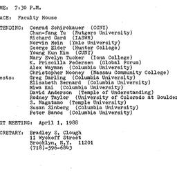 Minutes, 1988-03-04. Asian ...