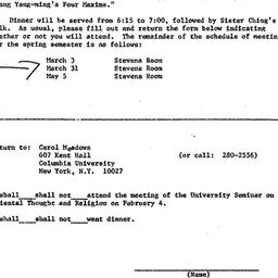 Announcements, 1972-02-04. ...