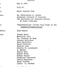 Minutes, 1972-05-05. Asian ...