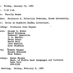 Minutes, 1980-01-25. Asian ...