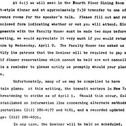 Announcements, 1980-04-11. ...
