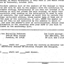 Announcements, 1974-11-01. ...