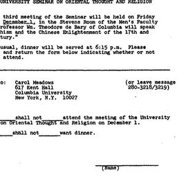 Announcements, 1972-12-01. ...