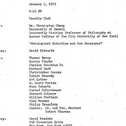 Minutes, 1973-01-05. Asian ...