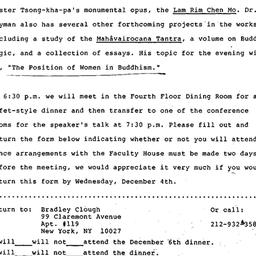 Announcements, 1991-12-06. ...