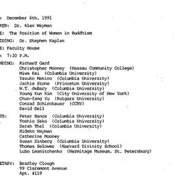 Minutes, 1991-12-06. Asian ...