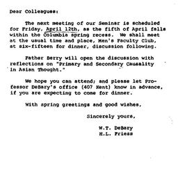 Announcements, 1968-04-12. ...