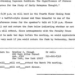Announcements, 1986-03-07. ...