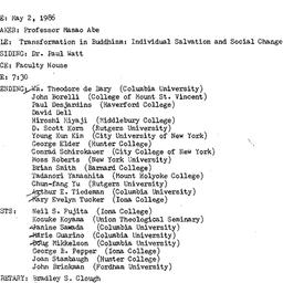 Minutes, 1986-05-02. Asian ...