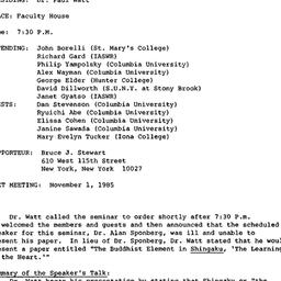 Minutes, 1985-10-04. Asian ...