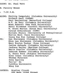 Minutes, 1985-12-06. Asian ...