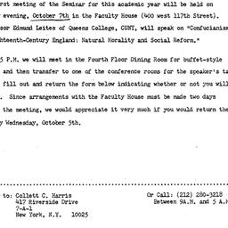 Announcements, 1977-10-07. ...