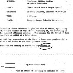 Announcements, 1975-12-12. ...