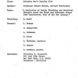 Minutes, 1968-11-08. Slavic...