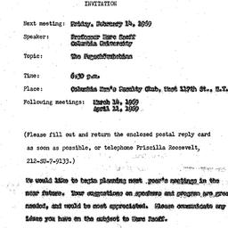 Announcements, 1969-02-14. ...