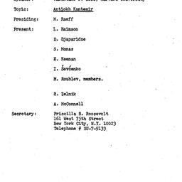 Minutes, 1969-03-14. Slavic...