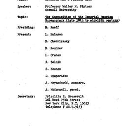 Minutes, 1969-05-09. Slavic...