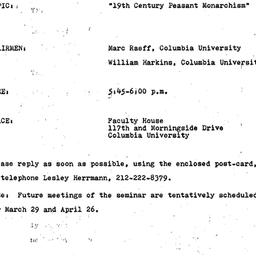 Announcements, 1974-02-22. ...