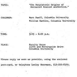 Announcements, 1973-12-14. ...