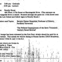 Announcements, 1993-11-15. ...