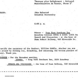 Announcements, 1976-11-19. ...