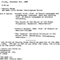 Announcements, 1988-11-28. ...