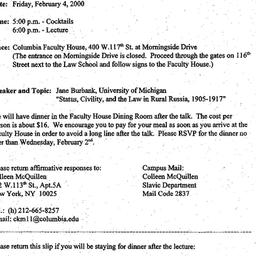 Announcements, 2000-01-20. ...