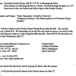 Announcements, 2000-04-22. ...