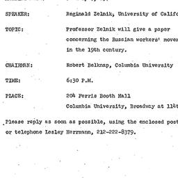 Announcements, 1972-01-07. ...