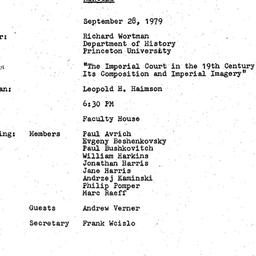Minutes, 1979-09-28. Slavic...