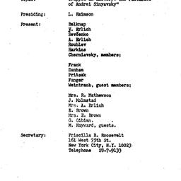 Minutes, 1969-11-21. Slavic...