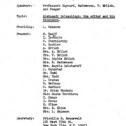 Minutes, 1970-03-13. Slavic...