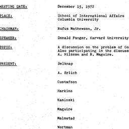 Minutes, 1972-12-15. Slavic...