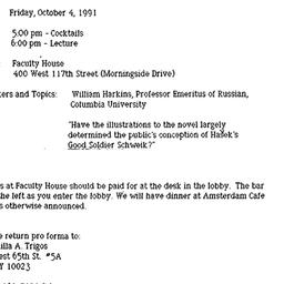 Announcements, 1991-10-04. ...