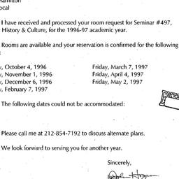 Announcements, 1997-07-10. ...