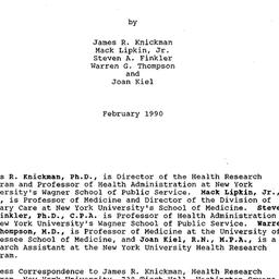 Speaker's paper, 1990-0...