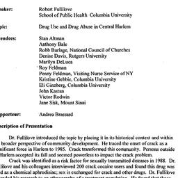 Minutes, 2001-01-29. Social...