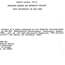 Speaker's paper, 1987-0...