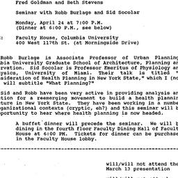 Announcements, 1989-04-24. ...