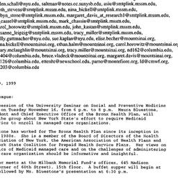 Announcements, 1999-10-26. ...