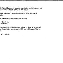 Correspondence, 1999-09-02....