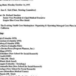 Minutes, 1995-10-16. Social...