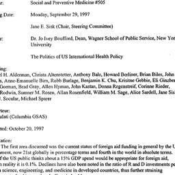 Minutes, 1997-09-29. Social...