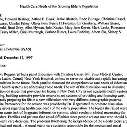Minutes, 1997-12-01. Social...