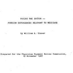 Speaker's paper, 1987-1...