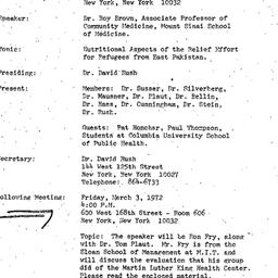 Minutes, 1972-02-04. Social...
