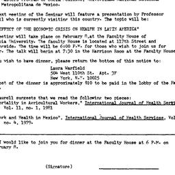 Announcements, 1983-02-08. ...
