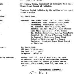 Minutes, 1973-03-02. Social...