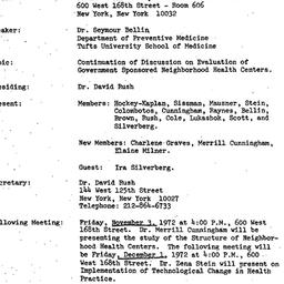 Minutes, 1972-10-06. Social...