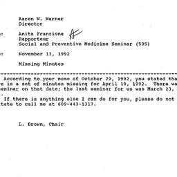 Correspondence, 1991-11-13....